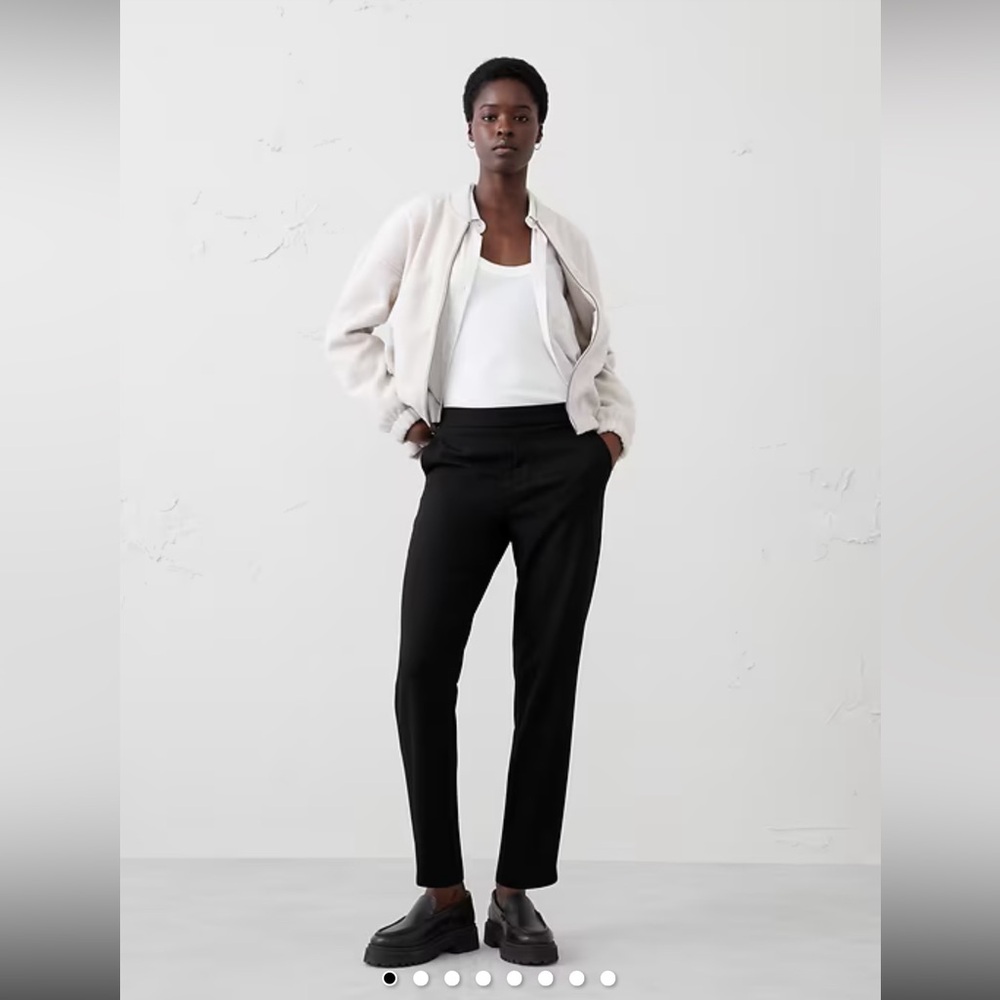 Banana Republic Black Hayden tapered pants